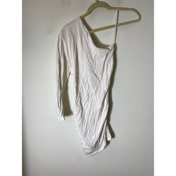 IRO White One Shoulder Mini Dress Sz S - Picture 1 of 3